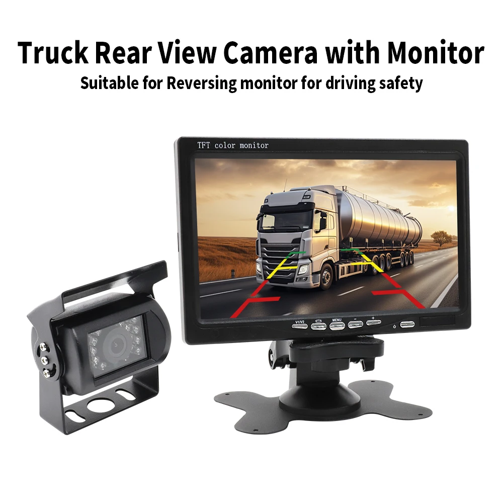 Камера заднего вида для парковки автомобиля с монитором грузовиков и