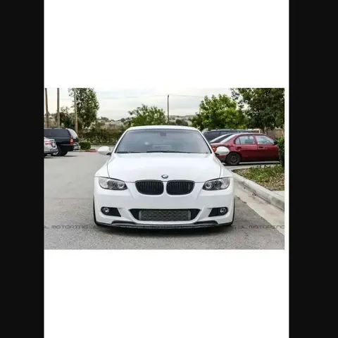 Передняя губа для Bmw E92 M Tech Gts от 2007 до 2011 Пластиковые глянцевые черные неподвижные чехлы-спортивные боковые юбки для гоночного бампера