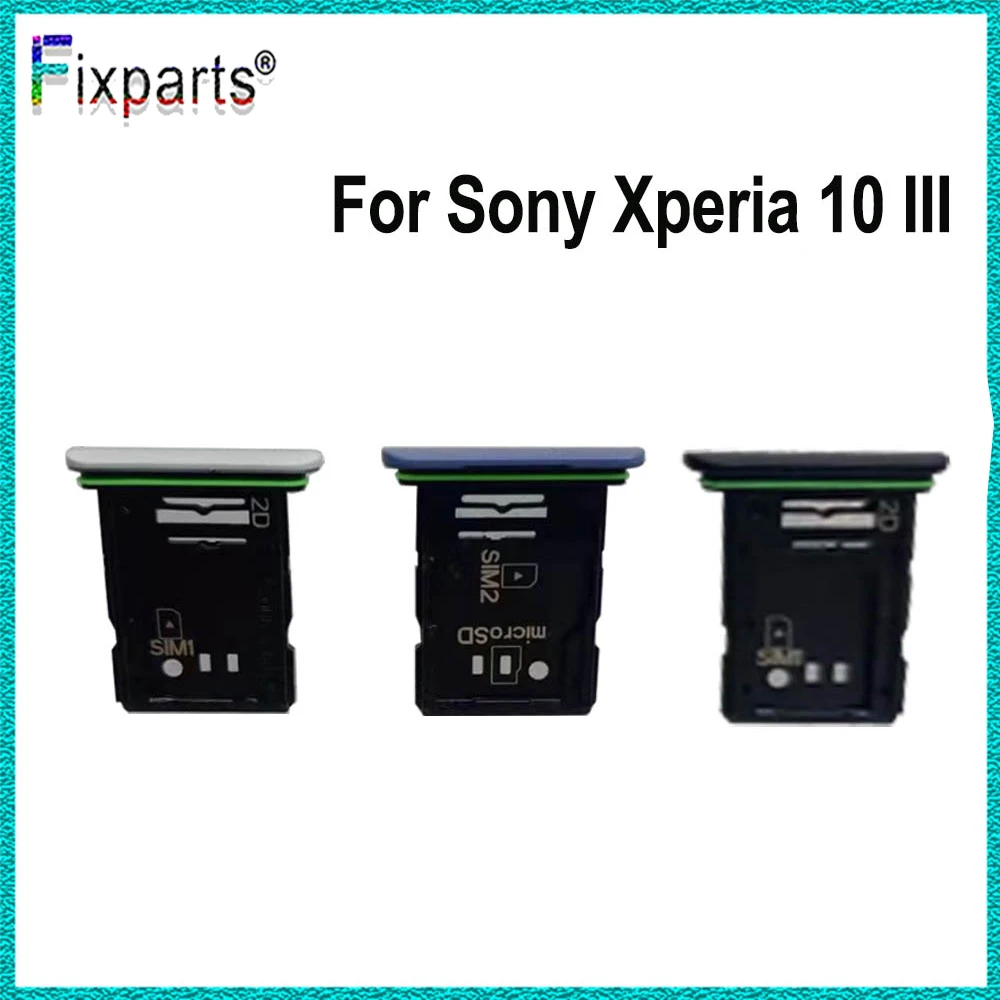 

Полностью новый держатель SIM-карты для Sony Xperia 10 III лоток держатель слота для SIM-карты адаптер для Sony 10 III лоток для SIM-карты Запасные части