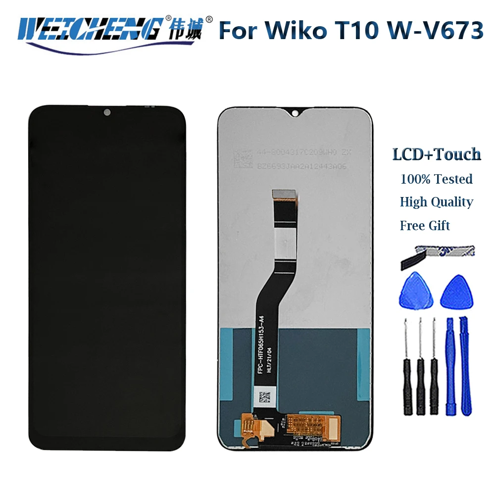 Для Wiko T10 W-V673-01 ЖК-дисплей сенсорный экран панель дигитайзер Датчик Стекло в сборе для Wiko T10 W-V673-02 запасные части