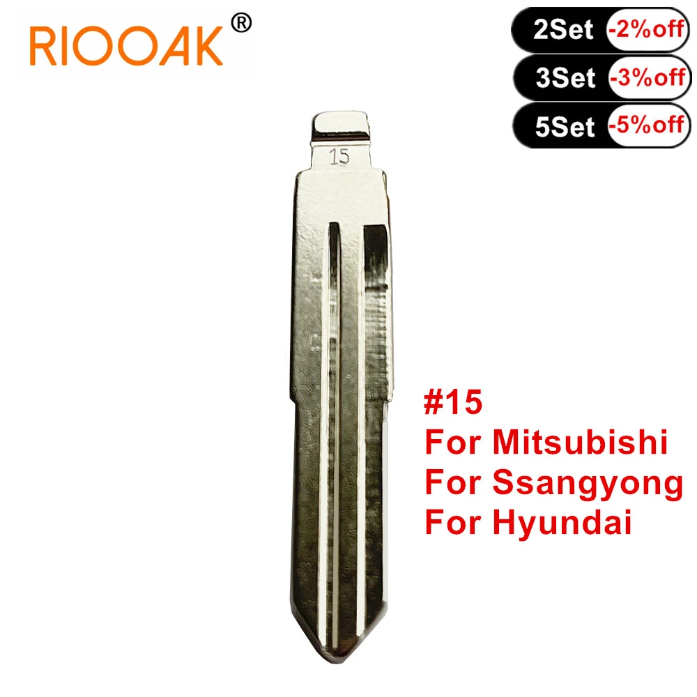 

10pcs KEYDIY Metal #15 Universal Remote Key Blade KD VVDI Uncut Flip Blank For Mitsubishi Ssangyong MINI Isuzu JEEP Lada Hyundai