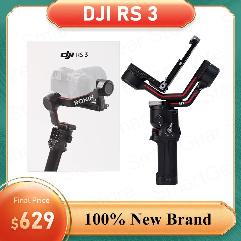 

DJI RS 3 Gimbal автоматические оси замки 3кг протестированная Полезная нагрузка 1,8 "OLED сенсорный экран оригинальный бренд новый в наличии