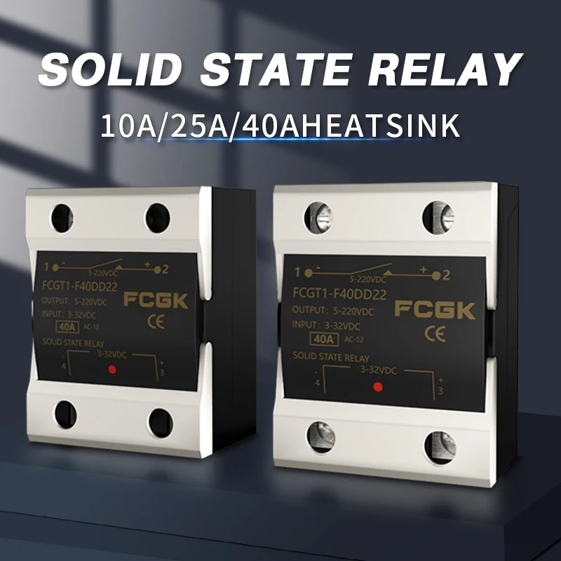 Твердотельное реле 10 А SSR 25 А, выход 40 А, 3-32 В постоянного тока, 24-480 В переменного тока, 220 В, Однофазное реле постоянного тока в 40 А переменного тока, радиатор SSR 40DA Твердотельное реле 10 А SSR 25 А, выход 40 А, 3-32 В постоянного тока, 24-480 В переменного тока, 220 В, Однофазное реле постоянного тока в 40 А переменного тока, радиатор SSR 40DA