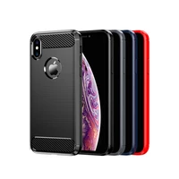 for apple iphone x xs xs max xr case tpu brushed pattern soft case black blue red