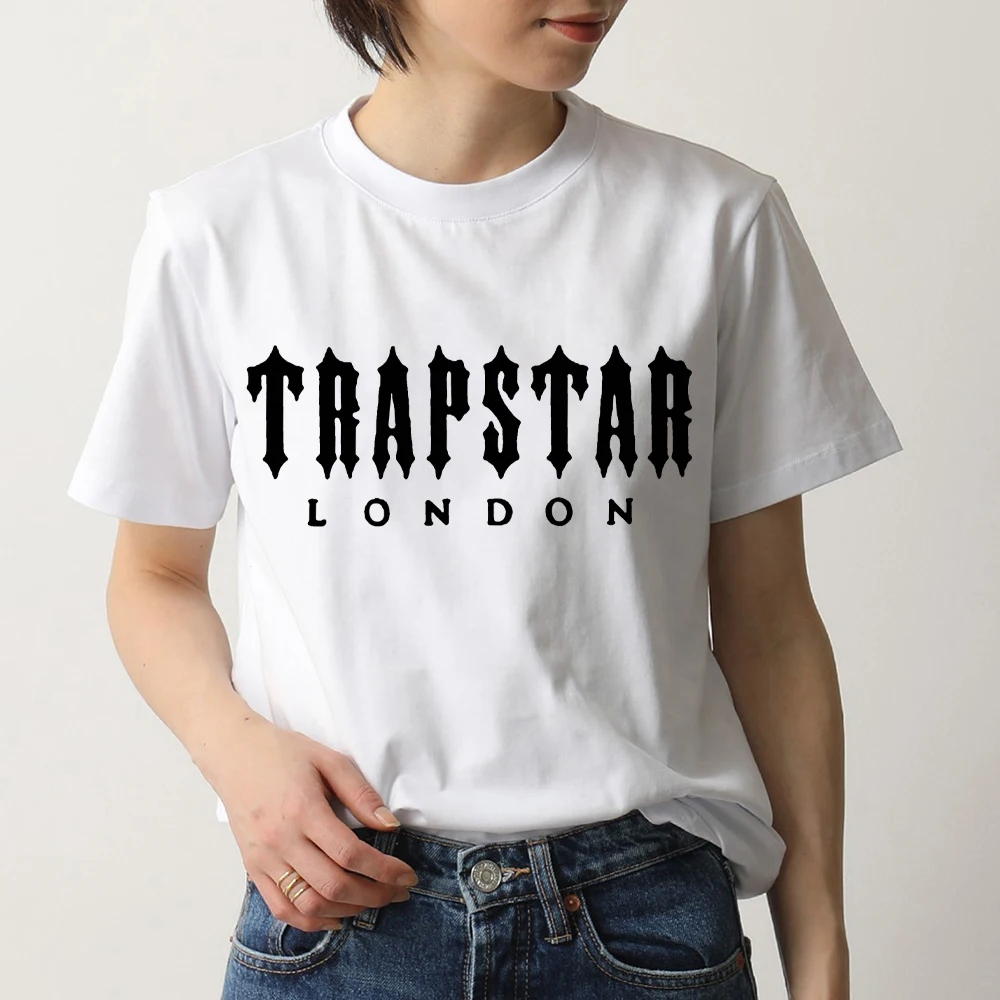 

Модная Корейская футболка Брента Faiyaz Trapstar London для мужчин и женщин, хлопковая черная уличная футболка унисекс с короткими рукавами и принтом