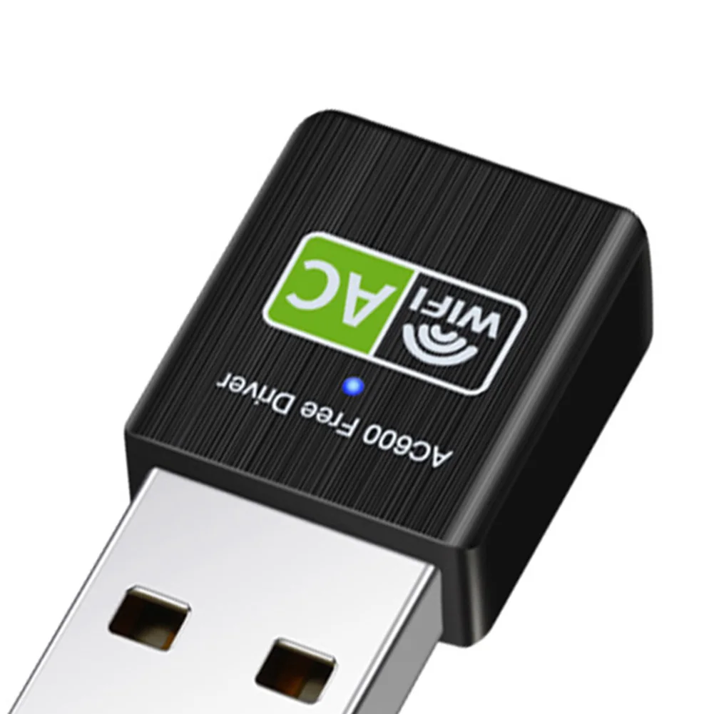 Беспроводная сетевая карта 600 Мбит / с USB WiFi Адаптер Ключ 2,4 G / 5,8 G Подключи и играй Поддержка Windows XP / Vista / Linux / Win 7/8 для ПК
