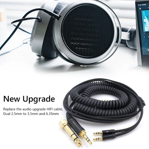 Гарнитура HiFi Аудио Пружинный кабель для Hifiman HE400S/HE-400I/HE-350/HE1000 V2 /AudioQuest NightHawk