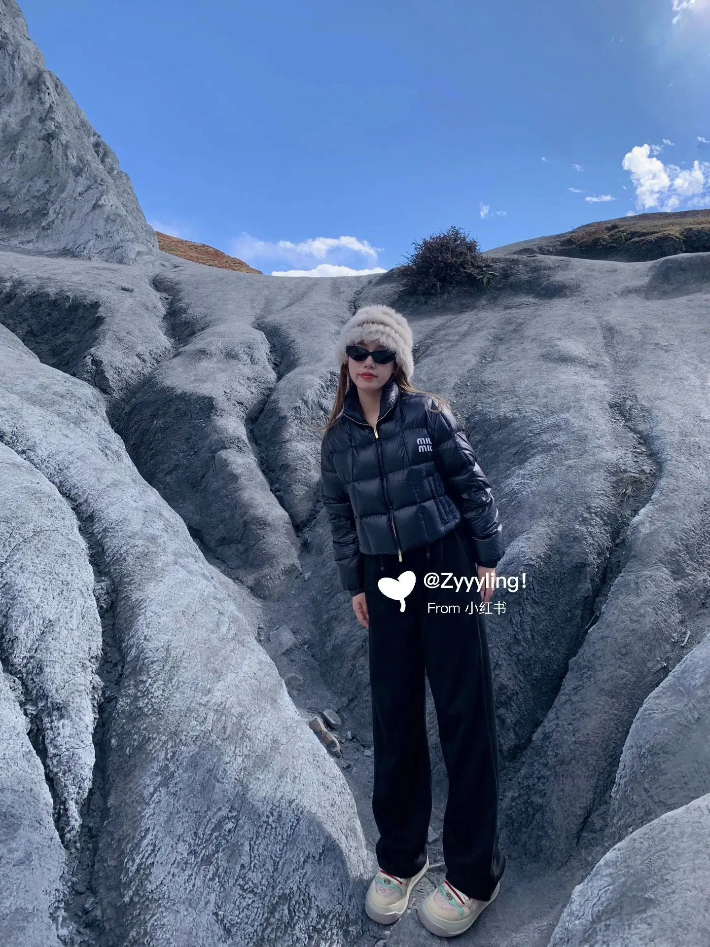 Пуховик в стиле Miu