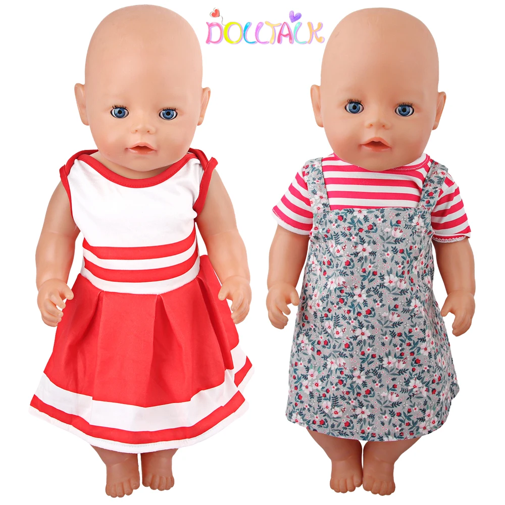 

Одежда для кукол новорожденных, подходит для американской 18-дюймовой девочки и 43 см, аксессуары для кукол нашего поколения, игрушка для мале...