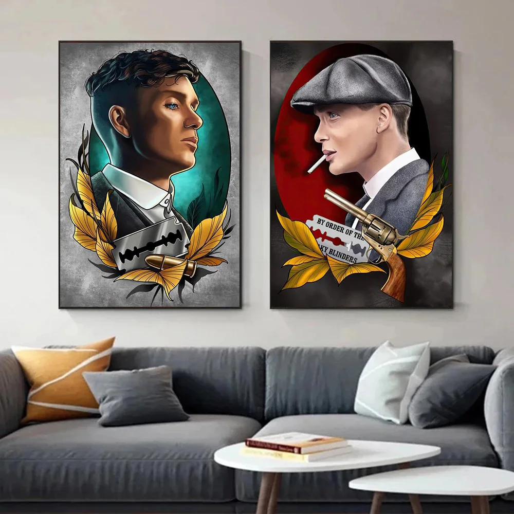 Классические Постеры для телевизора в гангстерском стиле изящные