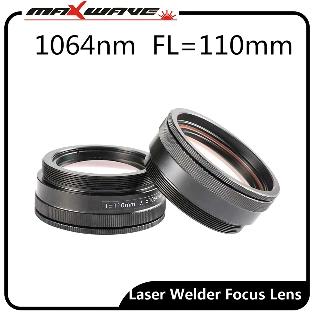 

M50 FL120 110 150 200mm Focus Lens with protective mirror optical laser Focus lens for laser welding machine