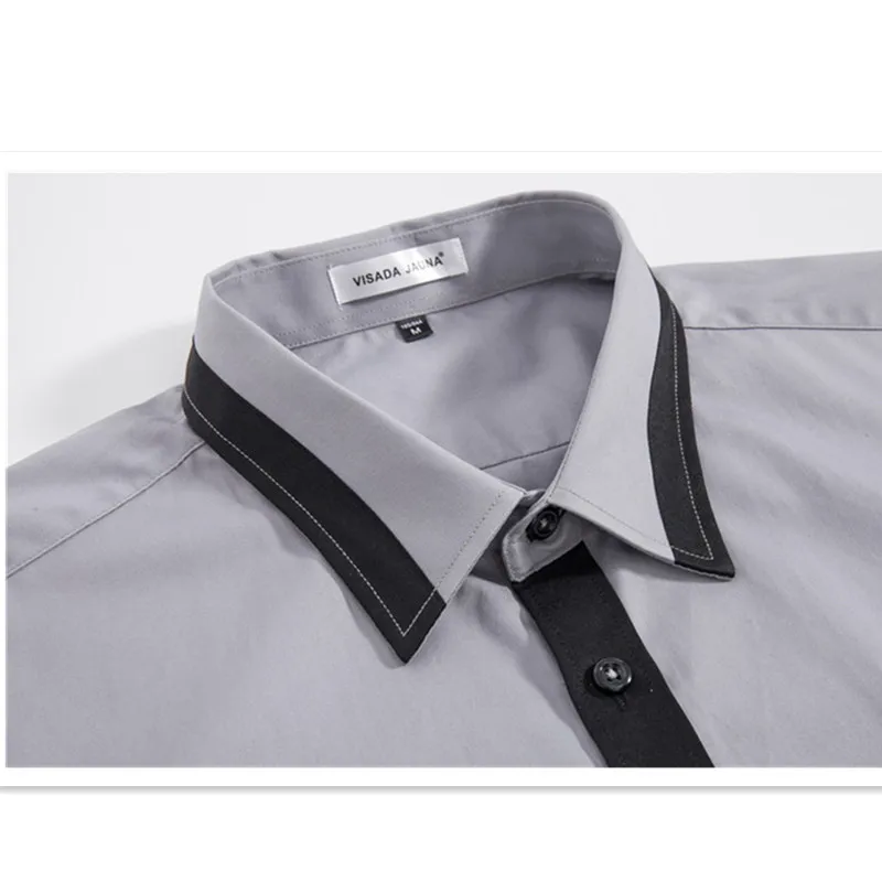 2019 New Fashion Casual Vintage Men Long Sleeve Slim Fit Men's Button-Down Oversized Social Formal Dress Shirts Clothes Camisa