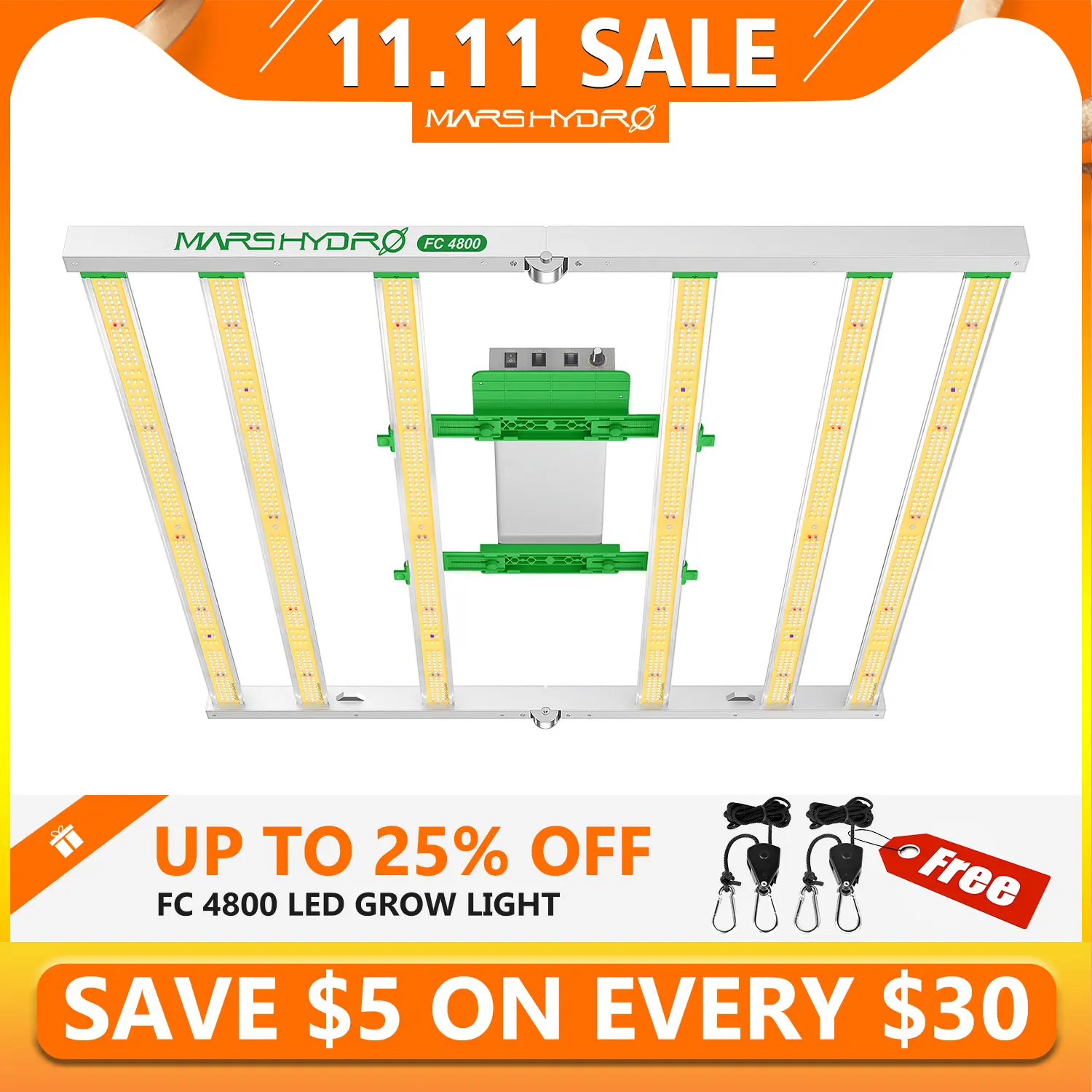 Купить Новое поступление! Светодиодная лампа для выращивания растений Mars Hydro FC 4800, Samsung LM301D, полный спектр, лента для выращивания растений, палатка д...