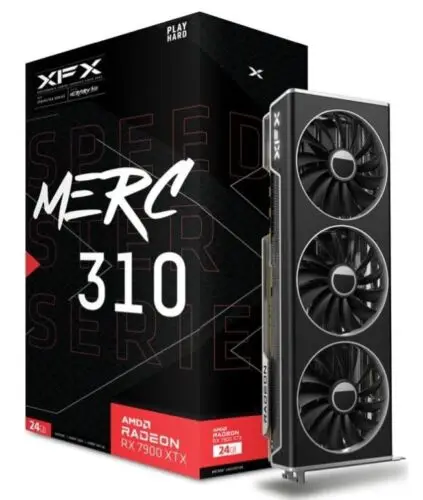 

FL BUY 2 GET 1 FREE XFX Speedster MERC 310 AMD Radeon RX 7900 XTX Black Edition 24GB GDDR6 Graphics