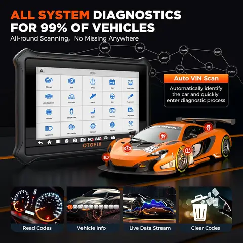OTOFIX D1 LITE OBD2 сканер автомобильный диагностический инструмент Bluetooth беспроводной двунаправленный контроль OBD автомобильный сканер активный тест
