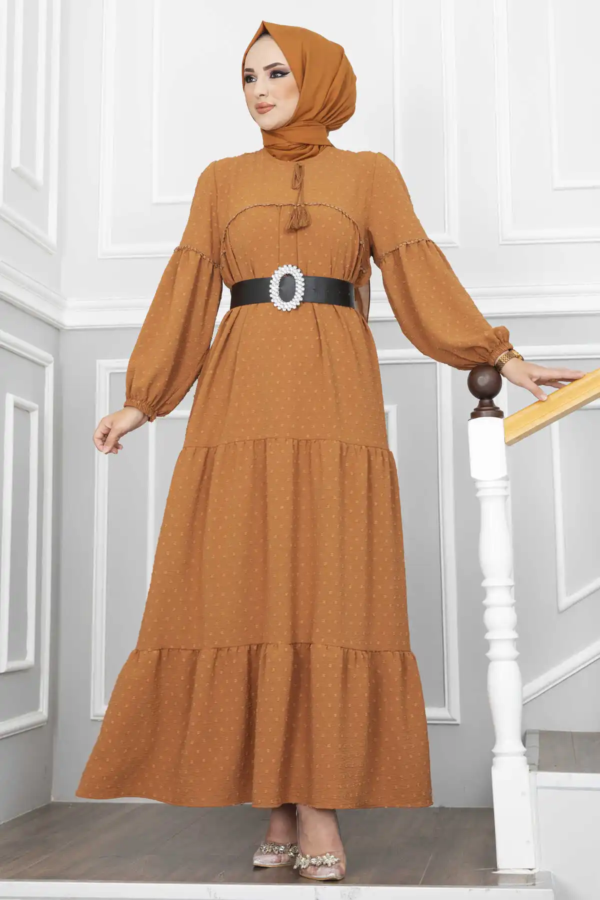 

Платье со шнуровкой, Abaya, Турция, мусульманская Мода, мусульманская одежда, женская черная шифоновая ткань в стиле амбул, Дубай 2022