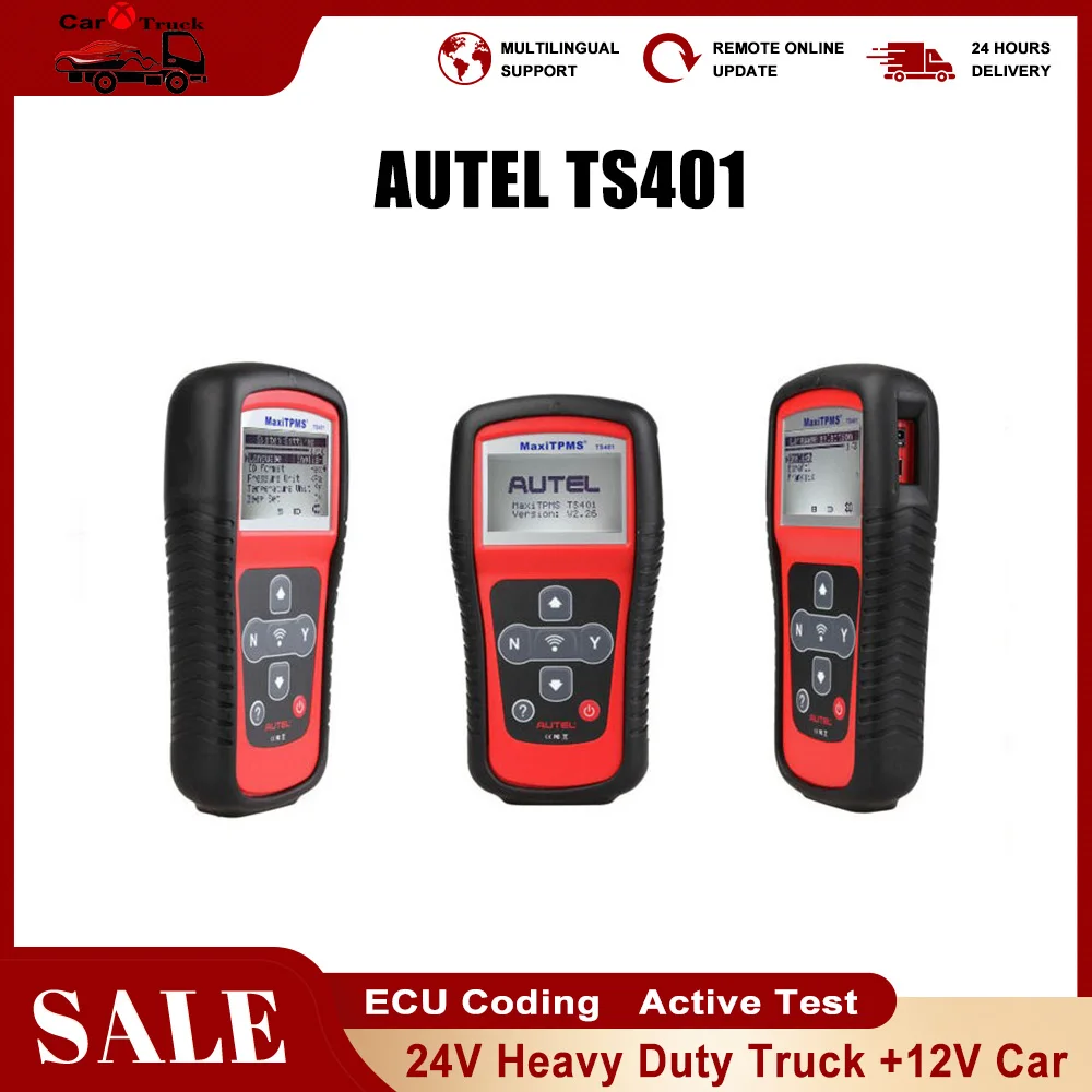 

Autel MaxiTPMS TS401 Auto OBD Diagnostic Service Tool TS401 TPMS Tool For 315MHz/ 433MHz