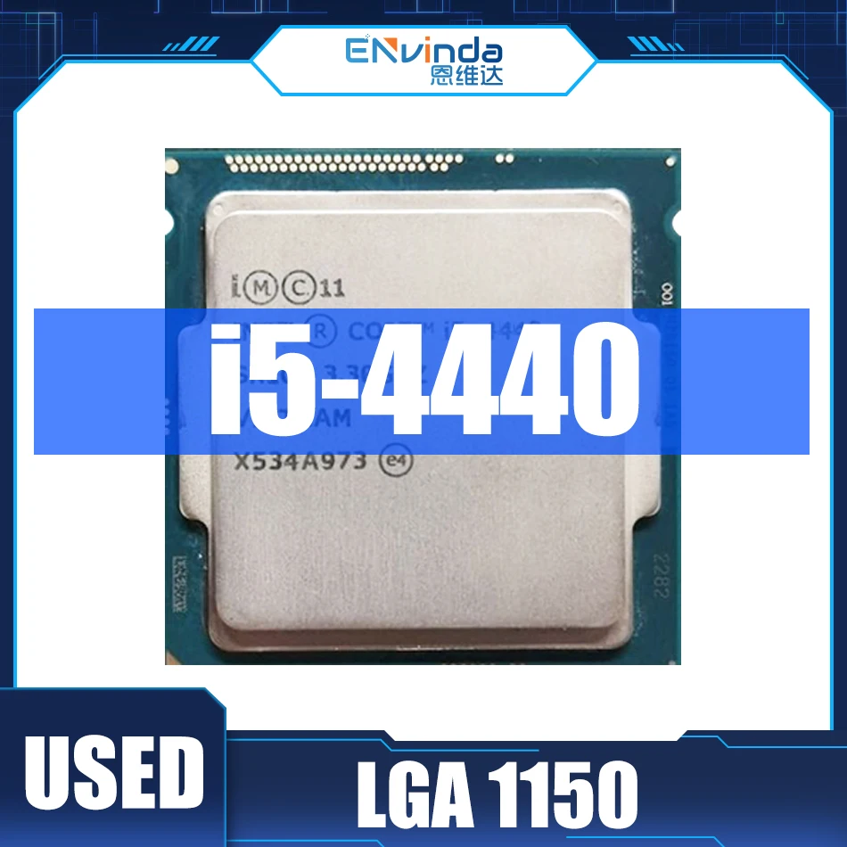 

Used Original Intel Core i5 4440 CPU 3.1GHz 6MB Socket LGA 1150 Quad-Core I5-4440 Processor SR14F Support H81 Motherboard