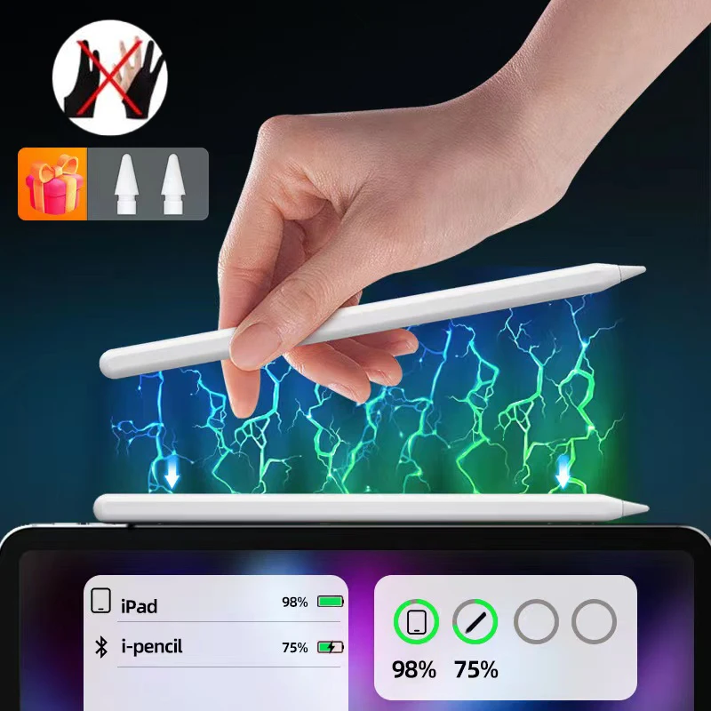 Для Apple Pencil 2 с магнитным беспроводным зарядным устройством наклоном для iPad Air 4 5 Pro