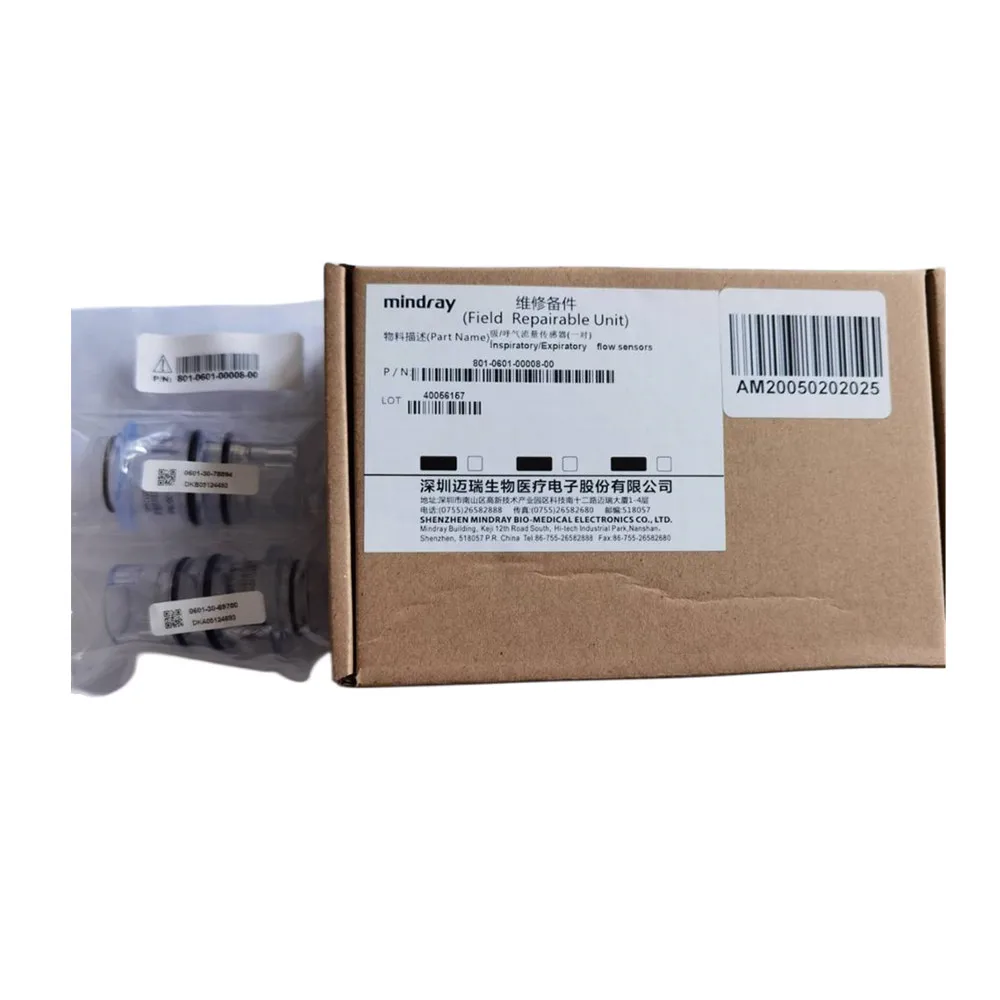 

115-001366-00 Flow sensor kit, include inspiration 0601-30-69700 + expiration 0601-30-78894 Mindray WATO-EX65,EX55 New,original