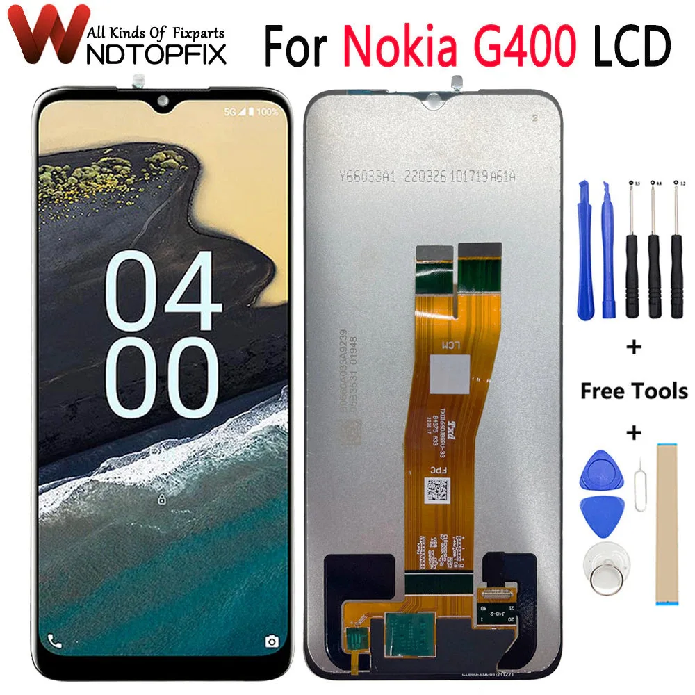 6.58&quotFor Nokia G400 LCD Display Touch Panel Screen Digitizer Assembly Replace TA-1530 TA-1448 TA-1476 N1530DL For