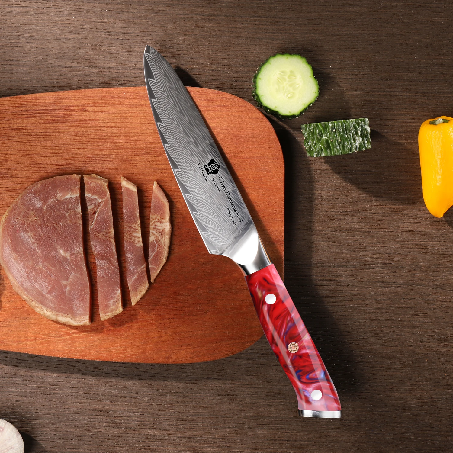 WILDMOK искусственный 5 дюймов супер острый универсальный нож для нарезки