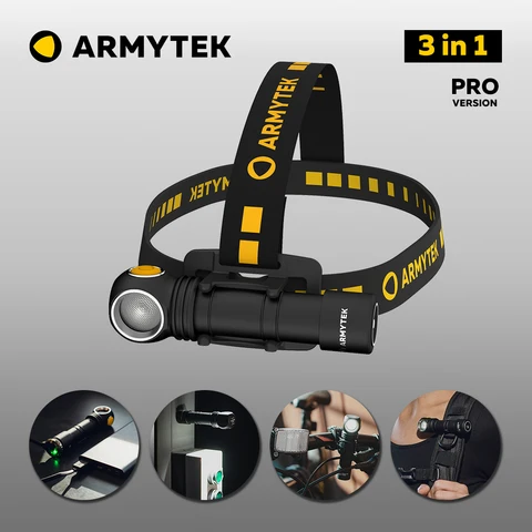 Налобный фонарь Armytek Wizard C2 Pro Magnet USB 2330 мл, 129 метров, магнитная зарядка, теплый и белый свет, IP68