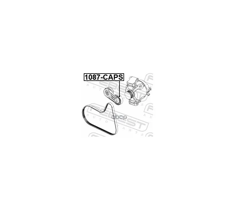 1087caps Febest Ролик Натяжной Febest арт. 1087CAPS (art.: 3920bc1df2a9b) - 3920bc1df2a9b
