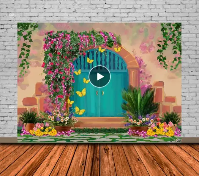 

Encanto Isabella Princess Magical House Kid Birthday Photo Backgrounds Cartoon Photography Backdrop Party Supplie Photobooth