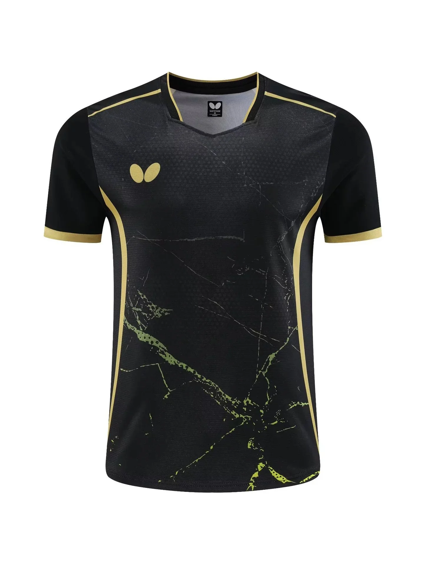 Men's T-shirts for Men Quick-Drying Tee Shirt Badminton Uniforms Table Tennis Clothing Printed T-shirt Boy Breathable Sport
