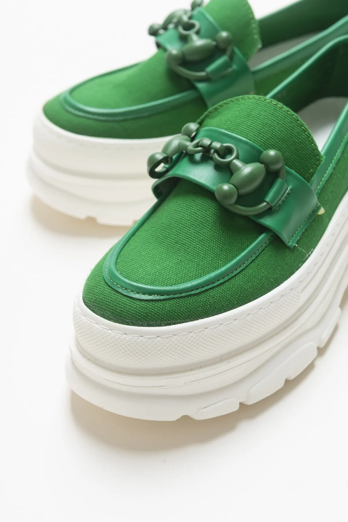 Качественная ткань Ruya из искусственной кожи и льна полиуретановый каблук на