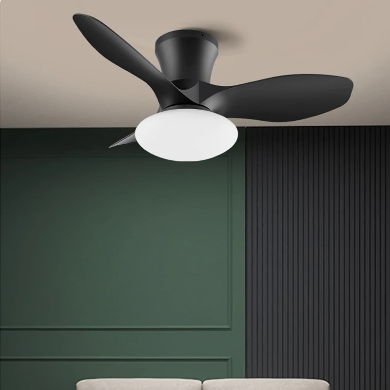 Miniventilador de techo pequeño con Control remoto para el hogar, lámpara para comedor, dormitorio