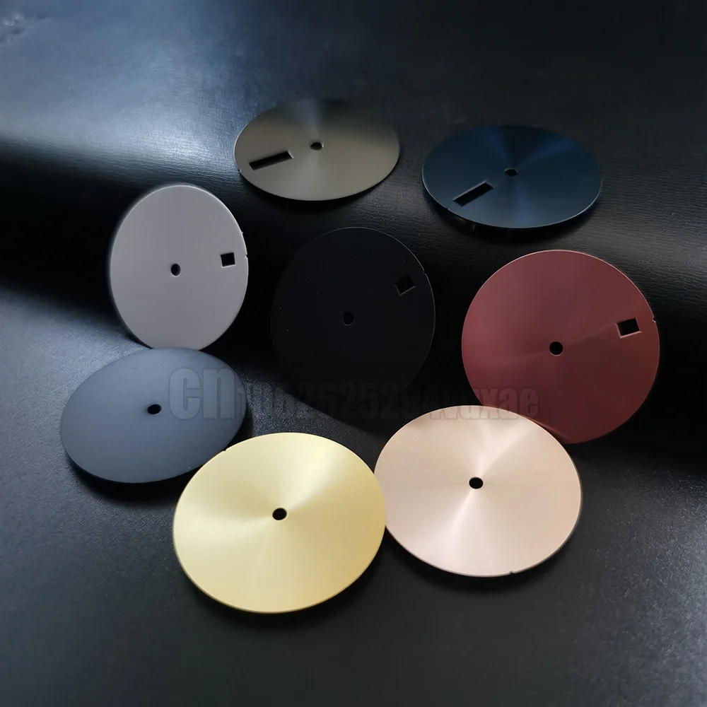 

Modified 28.5mm SKX007 Black Gold Salmon Matte Sunburst Watch Dial Suitable For NH35 NH36 7S26 4R Men's Mechanical Diving Watch