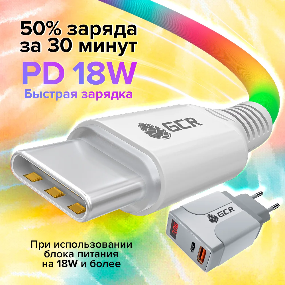 GCR кабель Type C для xiaomi usb c cable Apple MacBook Pro Air iPad Samsung LG type fast charge 5A