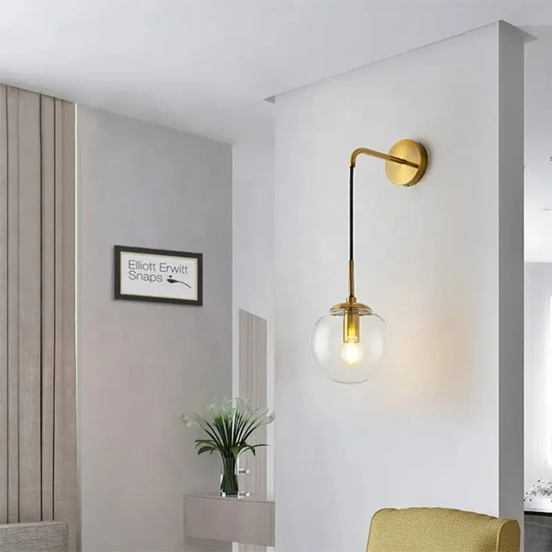 

Настенная лампа в скандинавском стиле, современная простая гостиная, креативная личность, спальня, налобный фонарь, передний коридор, задний фон для стены