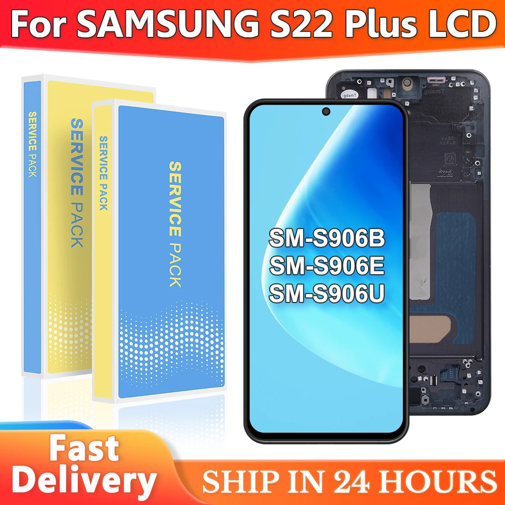 Экран S22p для Samsung S22 Plus 5G дисплей S906B S906U S906W S906N ЖК сенсорный экран дигитайзер в