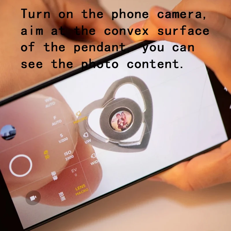 Photo Projection Custom Heart Pendant Necklace New in Personalised Birthday Valentine Gifts for Women Mum Girlfriends Jewellery