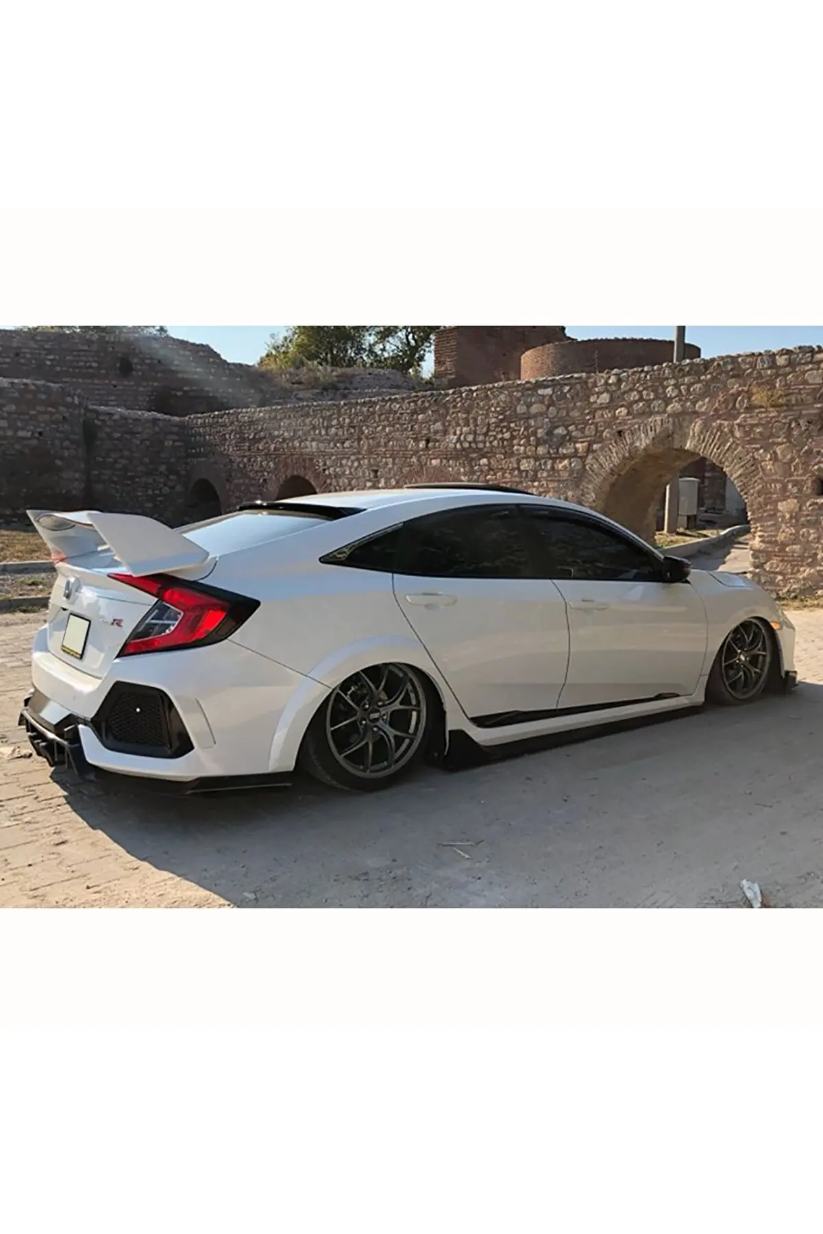 

For Honda Civic Fc5 Typer Side Skirt Set Plastic 2016-2021 - Car Body Kit Wings Spoiler Diffuser Rocker Radio Battery Chrome