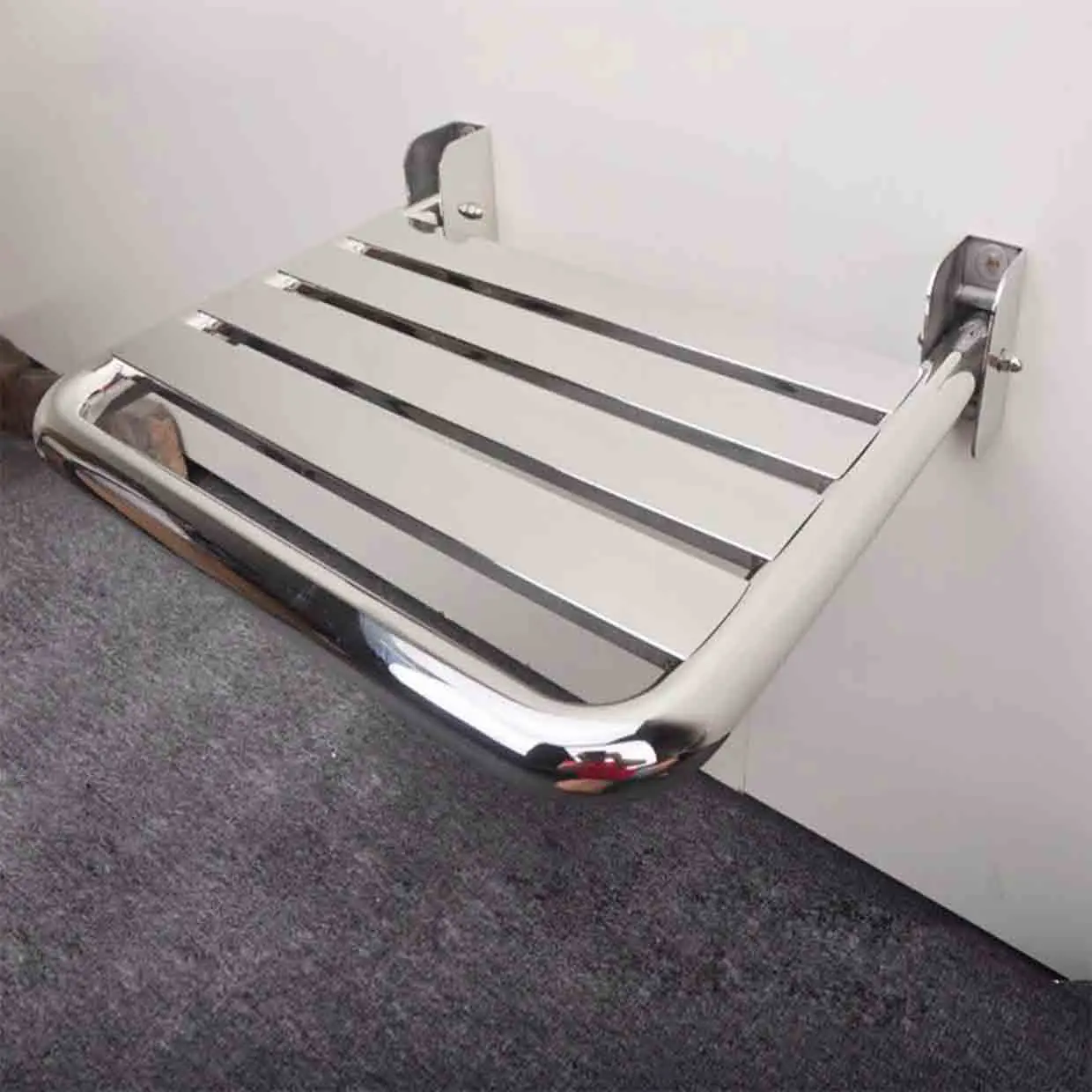 

High-quality 304 Stainless Steel Shower Folding Seat Bath Shower Wall Chair Bathroom Stool Household Wall Mounted Bath Chair