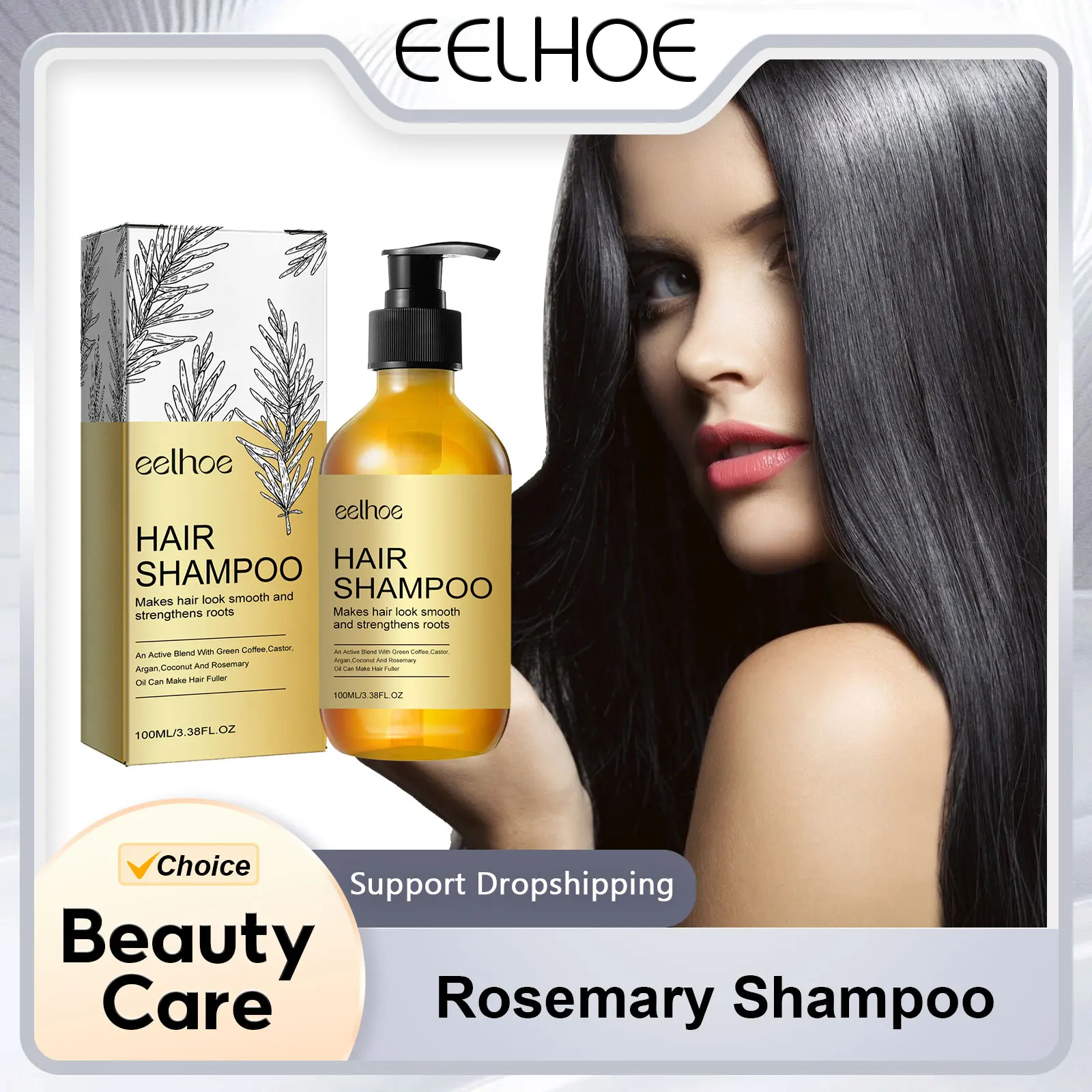 EELHOE шампунь с розмарином для восстановления и ухода за поврежденными волосами 100