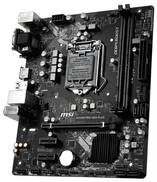 MSI H310M PRO-VDH PLUS // Socket 1151 iH310 2*DDR4 PCI-E SATA 6Gb/s ALC887 8ch GLAN USB3.1 D-SUB + DVI-D HDMI mATX R |