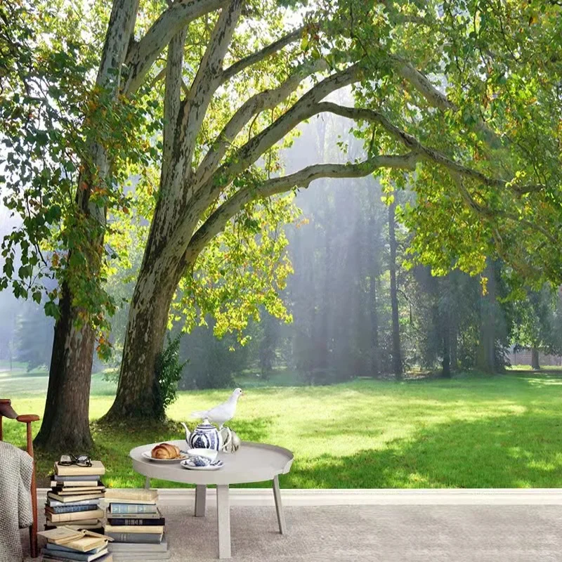 

Custom wallpaper mural forest wallpaper 3d three-dimensional space derivative living room bedroom dining room background wall wa