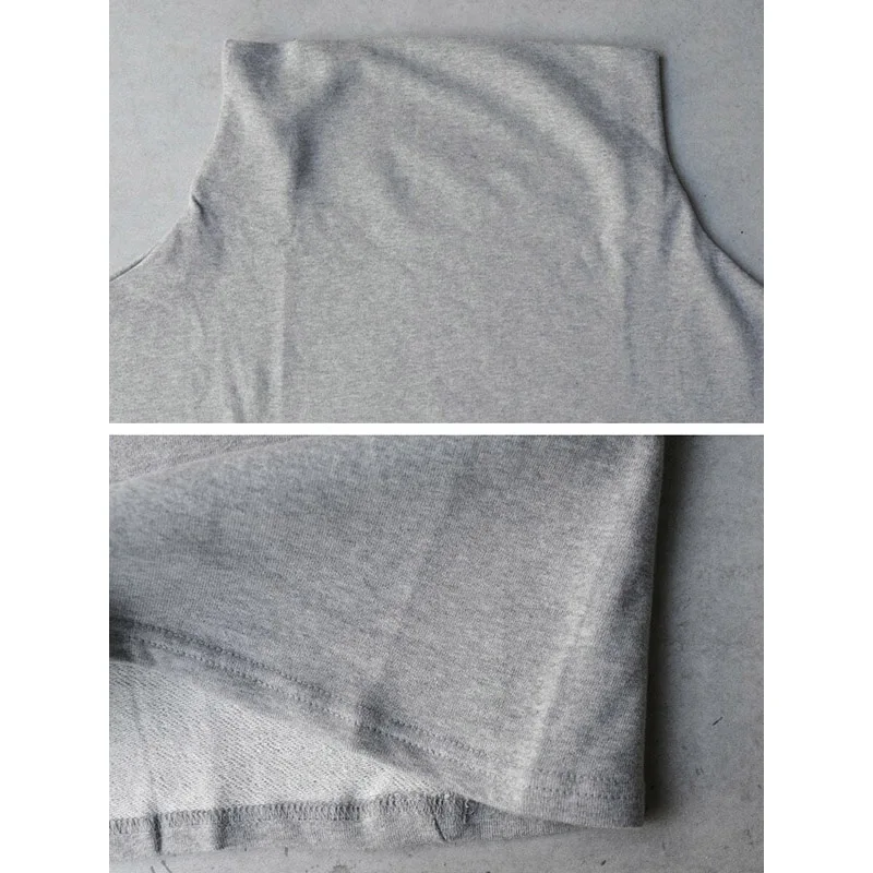 Толстовка Женская с длинным рукавом и высоким воротником однотонная