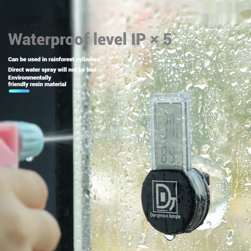 Электронный термометр и гигрометр для рептилий ящерица черепаха рогатая лягушка