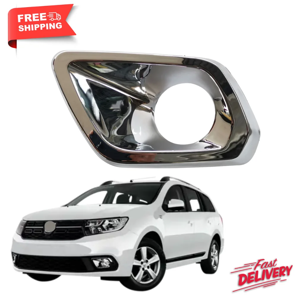 

261A30853R 261A20031R car fog lamp cover Chrome for DACIA LOGAN 2017 Sandero 2 II / Stepway car accessories-Free Shipping