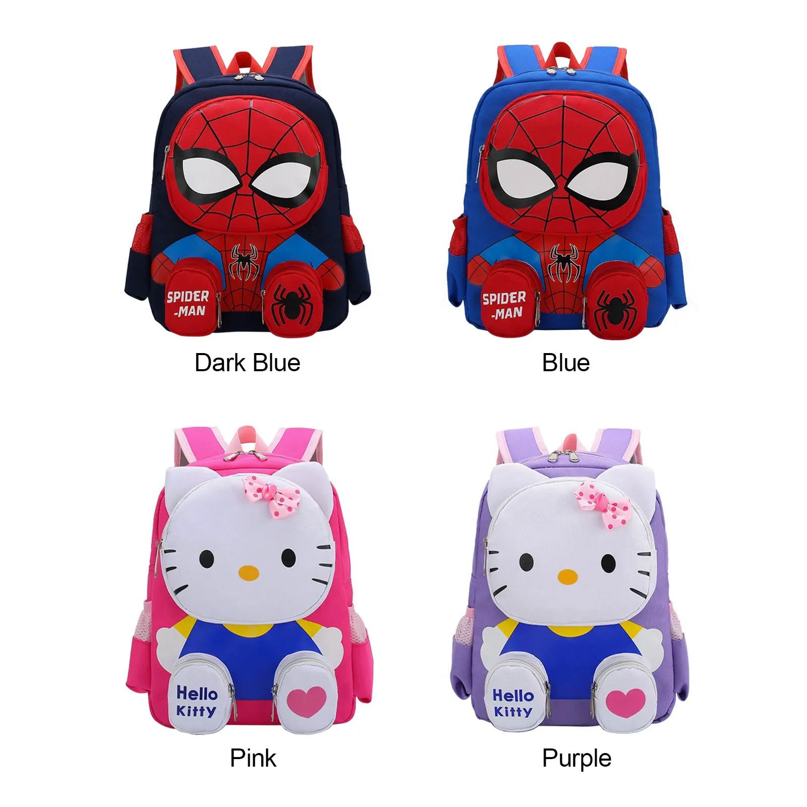 Водонепроницаемый детский рюкзак с 3D изображением Человека-паука - Легкий и