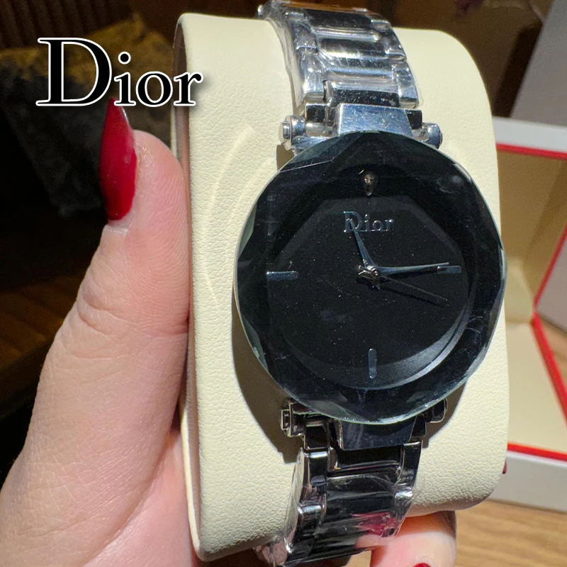 Часы в стиле Dior осенне-зимние модные новые роскошные женские кварцевые часы со