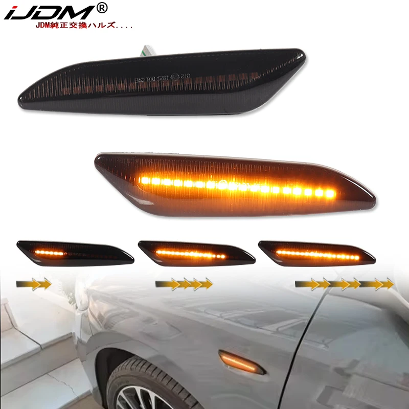 2 Шт. Последовательные Мигающие Светодиодные Боковые Габаритные