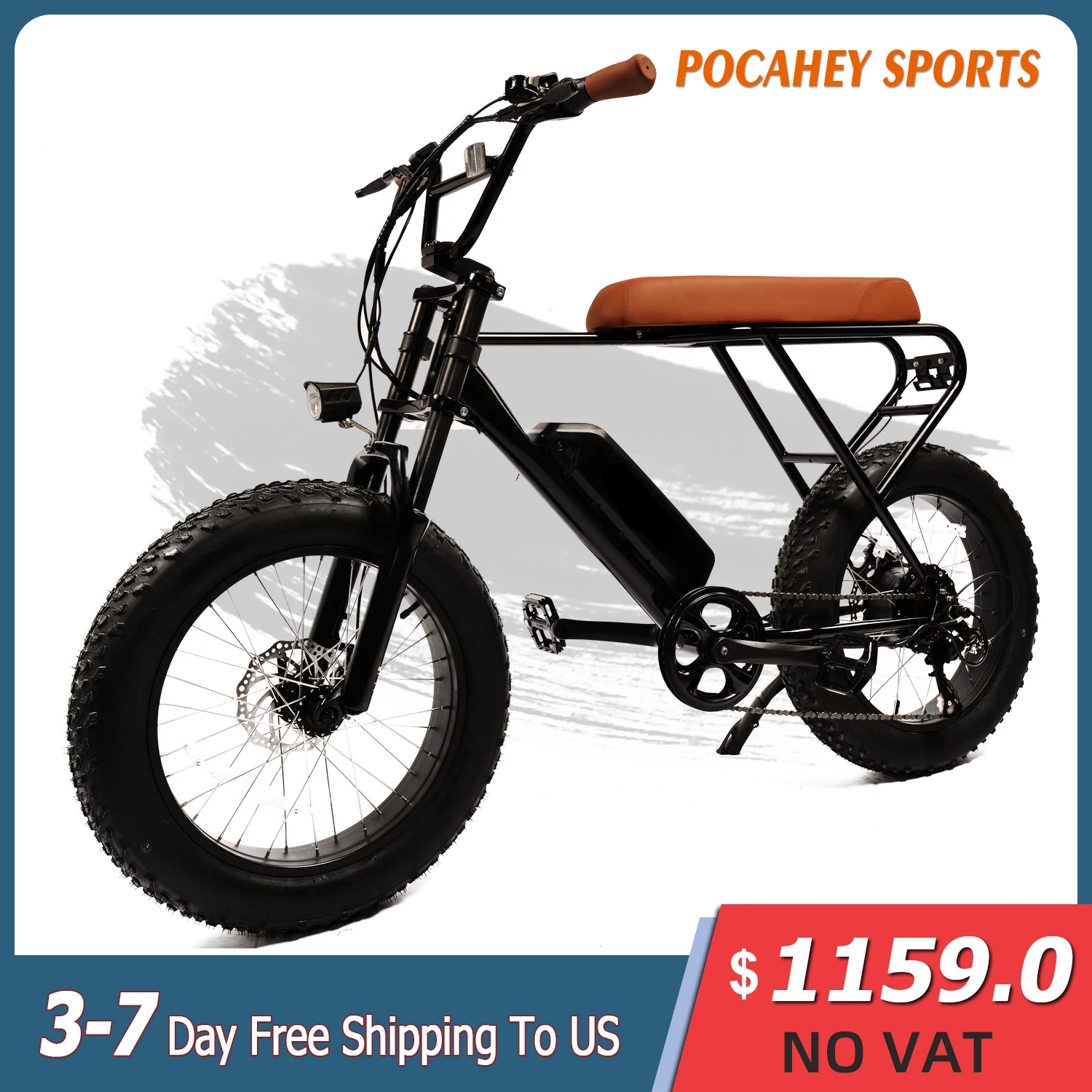 

500W Off Road Electric Bike 48 Electric Mountain Bicycle 20" Fat Tire Bicycle Electric 6 Speed Gear Electric City Bike