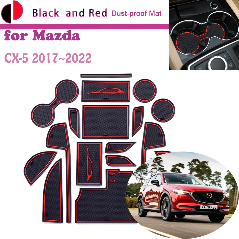 Резиновый дверной коврик с желобом для Mazda CX-5 CX5 CX 5 KF 2017 ~ 2022 2018 2019 2020 2021 подушка